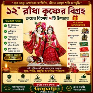 ১২" দাঁড়ানো লাল ড্রেসিং+৭টি উপহার।